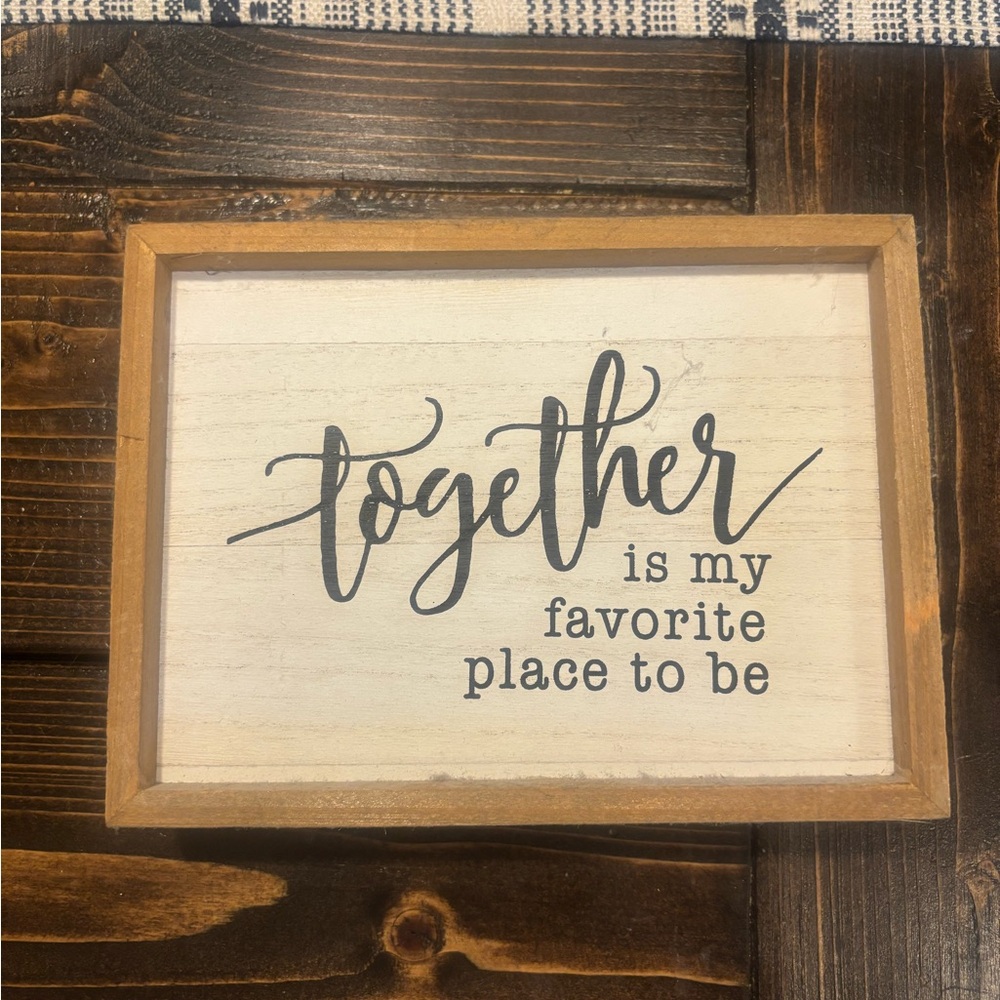 Wooden Wall Art with Inspirational Quote